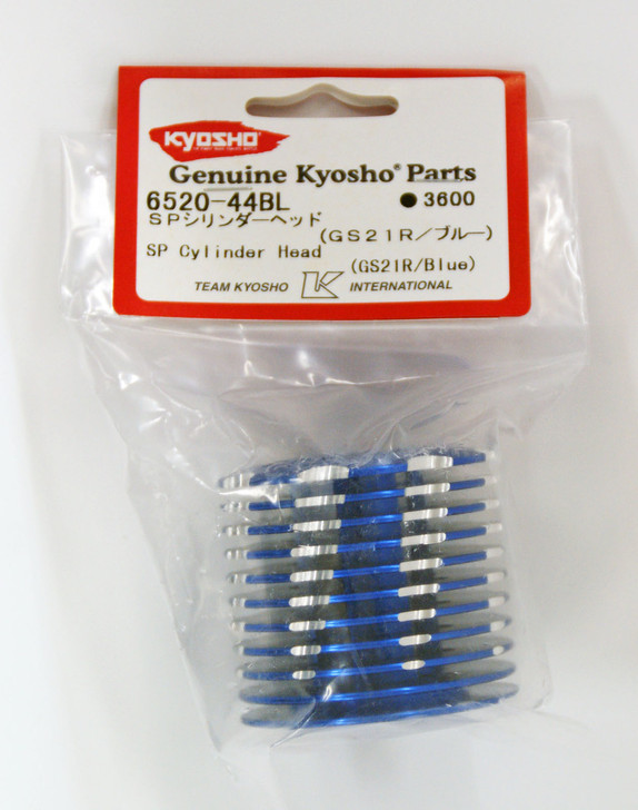 Kyosho 6520-44BL SP Cylinder Head(GS21R/Blue) (4955439768969)