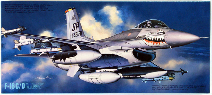 Fujimi F23 F-16C/D Fighting Falcon JAWS 1/72 Scale Kit (4968728351476)