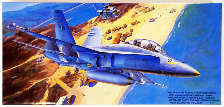 Fujimi F48 F/A-18B Hornet SHARP SHOOTERS 1/72 Scale Kit (4968728721712)
