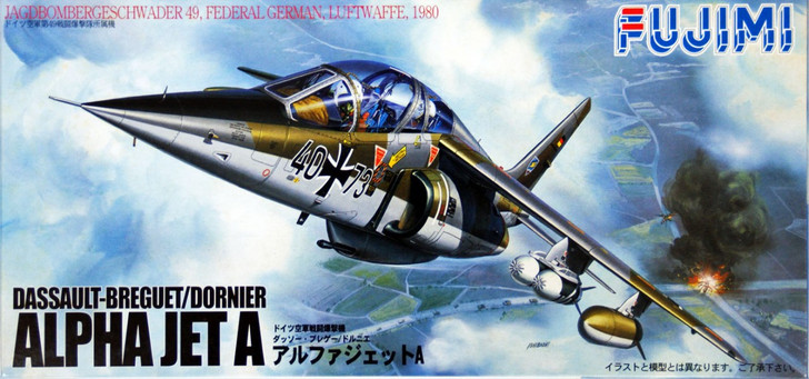 Fujimi F52 German Air Force ALPHA JET A 1/72 Scale Kit (4968728722139)
