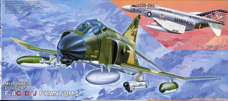 Fujimi K1 F-4C/D/J Phantom II 1/72 Scale Kit (4968728721019)
