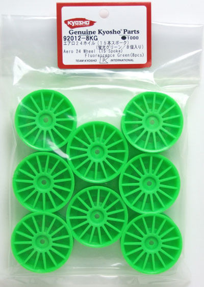 Kyosho 92012-8KG Aero 24 Wheel (15-Spoke) Fluorescence (4955439859353)