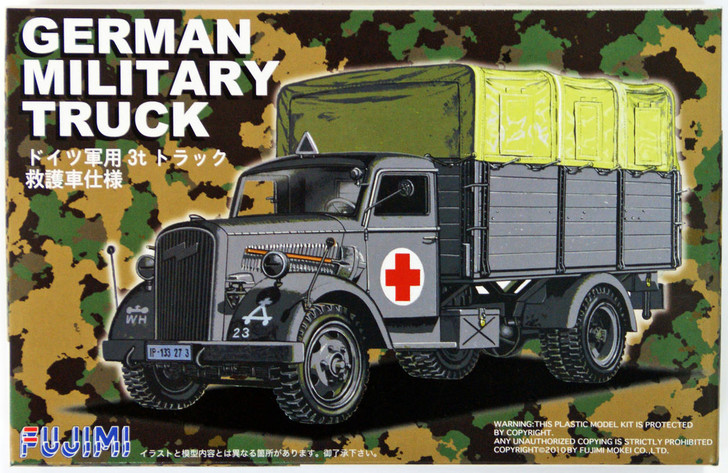 Fujimi ML1 German Military Truck 1/72 kit (4968728722238) (4968728722238)