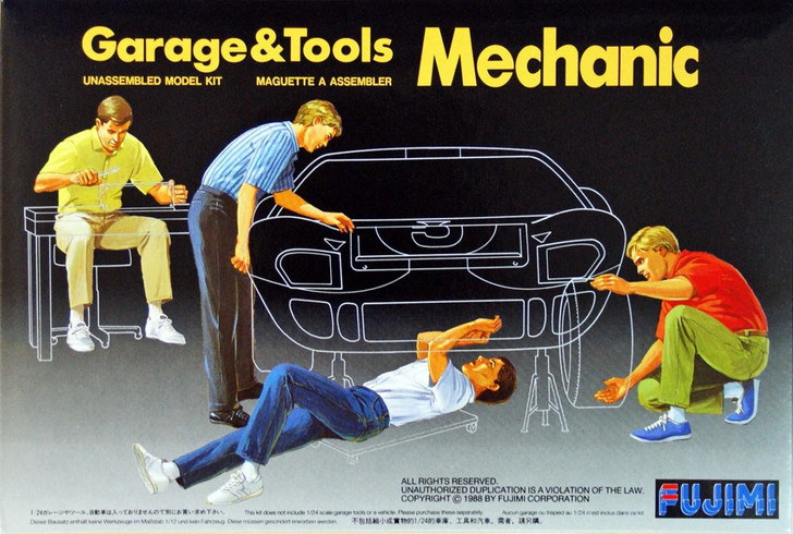 Fujimi GT03 110035 Garage & Tool Series Mechanic 1/24 Scale Kit 110035 (4968728110035)