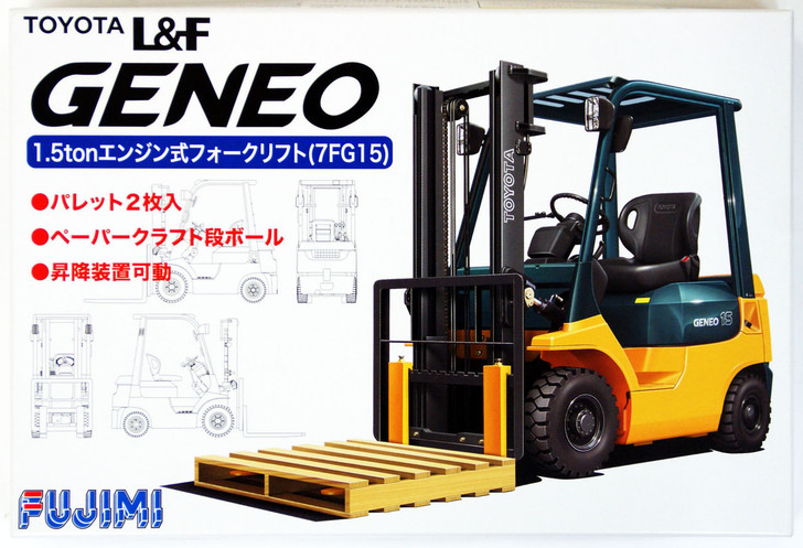 Fujimi GT19 011684 Garage & Tool Series Toyota L&F Geneo Forklift 1/32 Scale Kit (4968728011684)