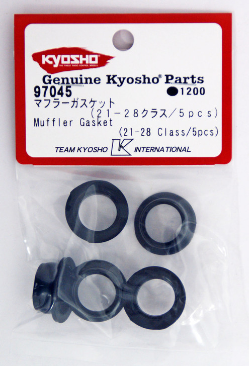 Kyosho 97045 Muffler Gasket (21-28 Class/5pcs) (4548565163885)