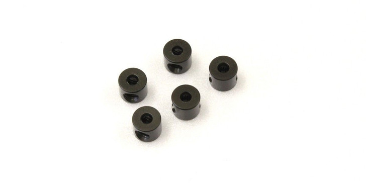 Kyosho 97049GM Linkage Stopper(2mm/Gunmetal/5pcs) (4548565292905)