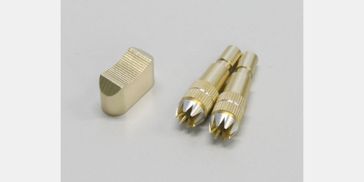 Kyosho A0751FS-01G Aluminum Stick & Switch cap set (Gold)
