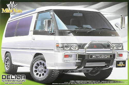 Aoshima 44544 Mitsubishi Delica Star Wagon 4WD Super Exceed 1/24 Scale Kit (4905083044544)