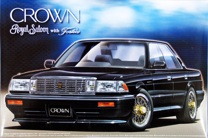 Aoshima 01738 Toyota Crown 3.0 Royal Saloon (MS137) 1/24 Scale Kit