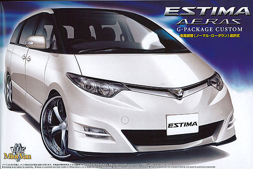 Aoshima 01981 Toyota Estima Aeras G Package Cusom 1/24 Scale Kit (4905083001981)