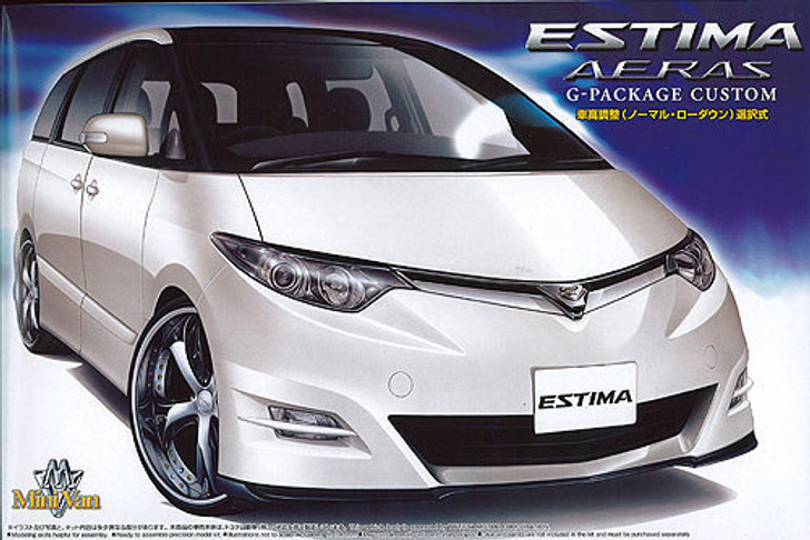 Aoshima 01981 Toyota Estima Aeras G Package Cusom 1/24 Scale Kit