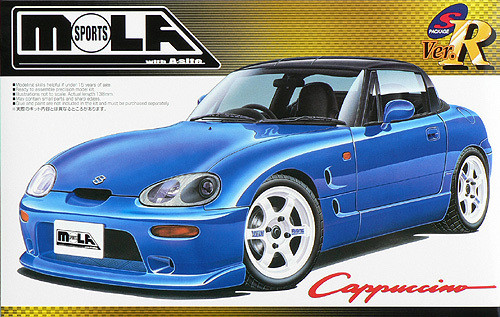 Aoshima 41529 Suzuki Cappuccino MOLA Sports Version 1/24 Scale Kit (4905083041529)