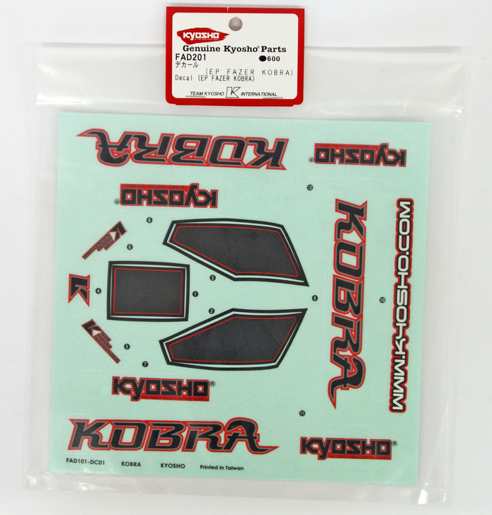 Kyosho FAD201 Decal (EP FAZER KOBRA)