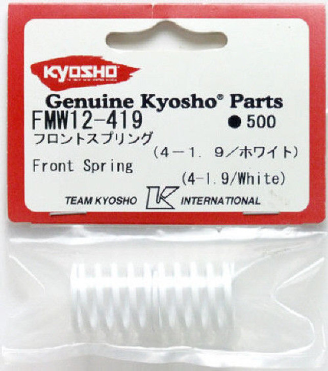 Kyosho FMW12-419 Front Spring (4-1.9/White)