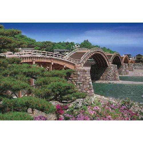 Epoch Jigsaw Puzzle 25-128 Kintaikyo Bridge Yamaguchi Japan (300 Pieces) (4977389251285)