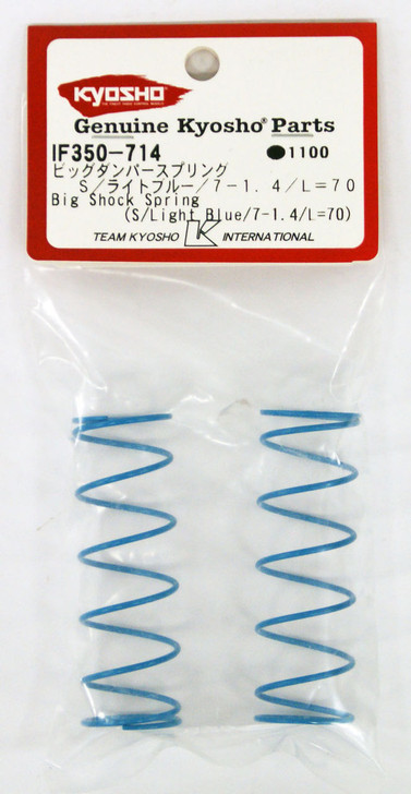 Kyosho IF350-714 Big Shock Spring (S/ Light Blue/ 7-1.4/ L=70)