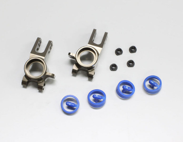 Kyosho IFW414 Aluminum Rear Hub Carrier ( Off-2.0/ L, R/ Gunmetal/ MP9)