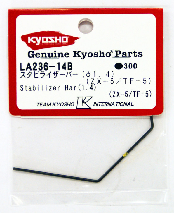 Kyosho LA236-14B Stabilizer Bar (1.4) (ZX-5/TF-5)