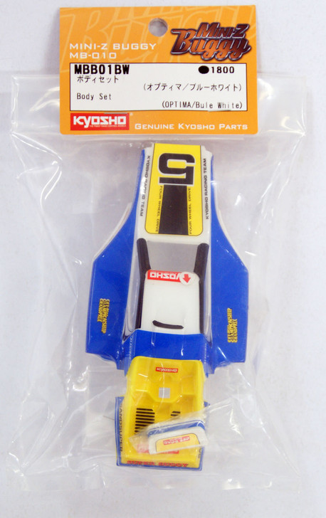 Kyosho Mini Z MBB01BW Body Set (OPTIMA/ Blue White)