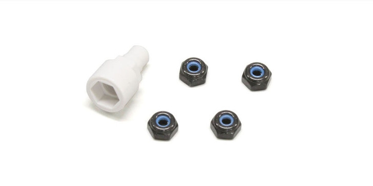 Kyosho Mini Z MZW13BK Color Nylon Nut (Bluck)