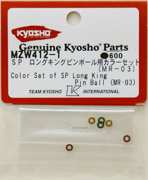 Kyosho Mini Z MZW412-1 Color Set of SP Long King Pin Ball (for MR-03)