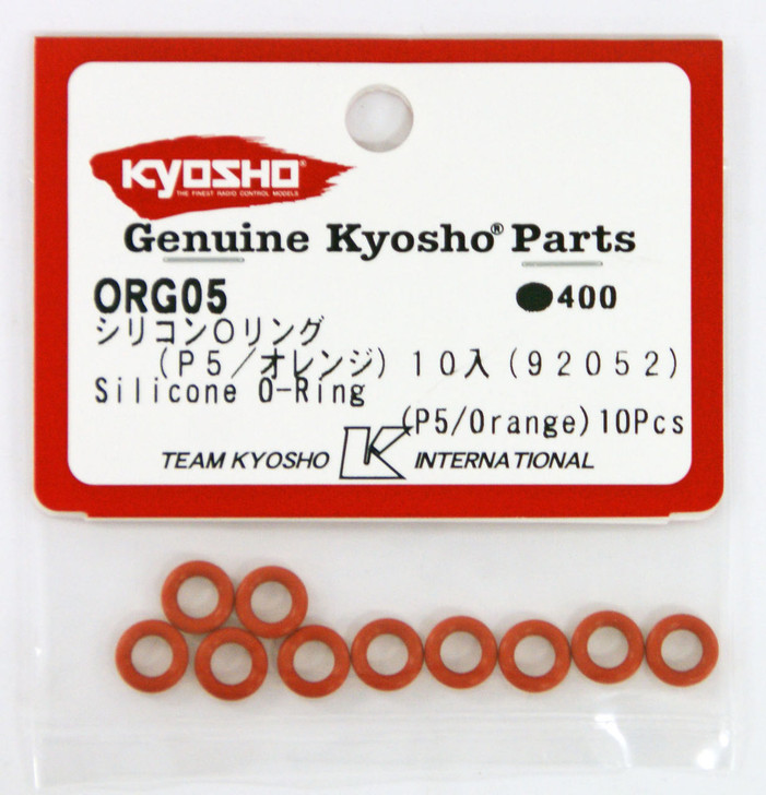 Kyosho ORG05 Silicon O-Ring (P5 / Orange) 10 Pcs