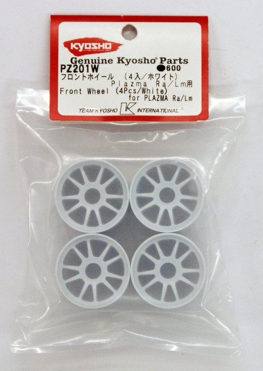 Kyosho PZ201W Front Wheel (4Pcs/White/for Plazma LM)