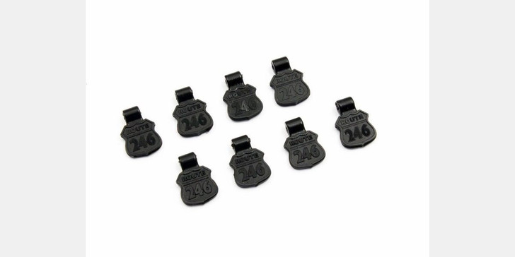 Kyosho R246-9003 R246 Rubber Knob for Body Pin 6mm / 8pcs