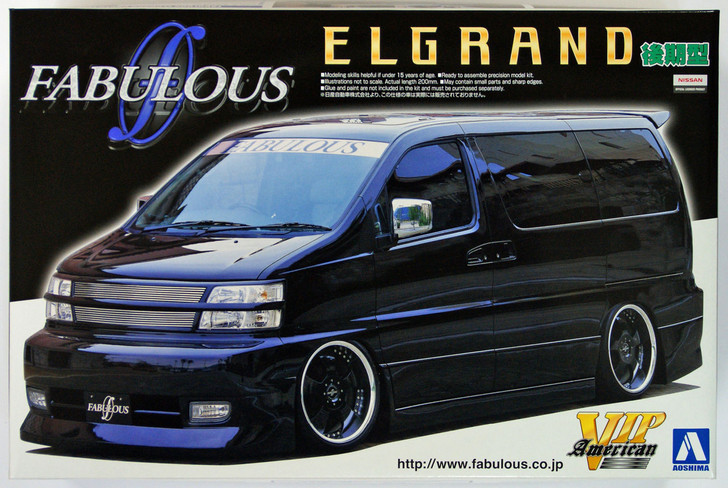 Aoshima 45619 Nissan ElGrand Fabulous Design 1/24 Scale Kit (4905083045619)