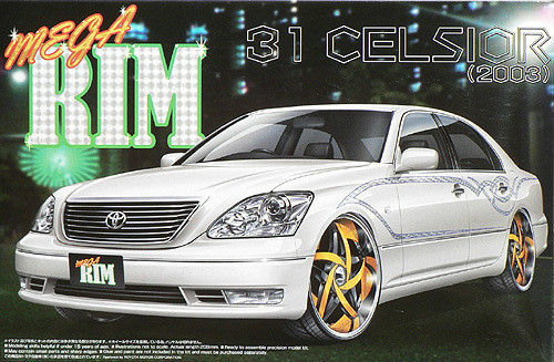 Aoshima 46340 Toyota Celsior (UCF31) 2003 Mega RIM Design 1/24 Scale Kit (4905083046340)