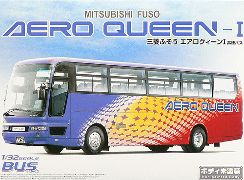 Aoshima 46562 Mitsubishi Fuso Aero Queen Bus 1/32 Scale Kit
