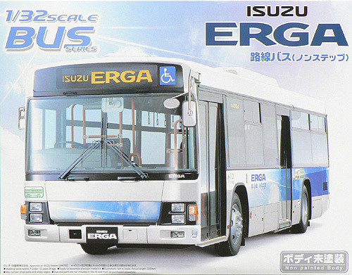 Aoshima 46579 Isuzu Erga Non-Step City Bus 1/32 Scale Kit (4905083046579)