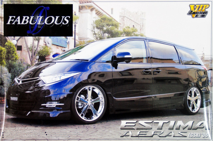 青島FABULOUS ESTIMA REVISION II 1/24絶版 Aoshima 46647 Toyota Estima Aeras Fabulous 1/24 Scale Kit - Plaza