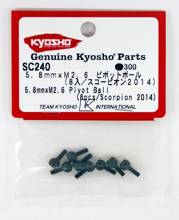 Kyosho SC240 5.8mmxM2.6 Pivot Ball (8pcs/Scorpion 2014)