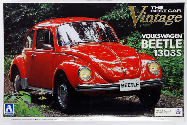 Aoshima 47781 Volkswagen Beetle 1303S 1/24 Scale Kit (4905083047781)