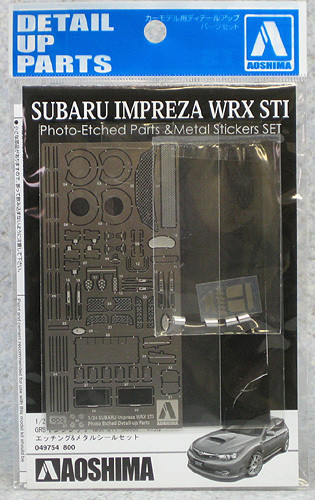 Aoshima 49754 Subaru Impreza WRX STi Photo Etched Parts 1/24 Scale (4905083049754)