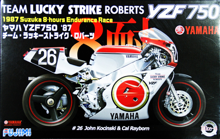 Fujimi Bike-06 Yamaha YZF750 1987 Team Lucky Strike Roberts 1/12 Scale Kit