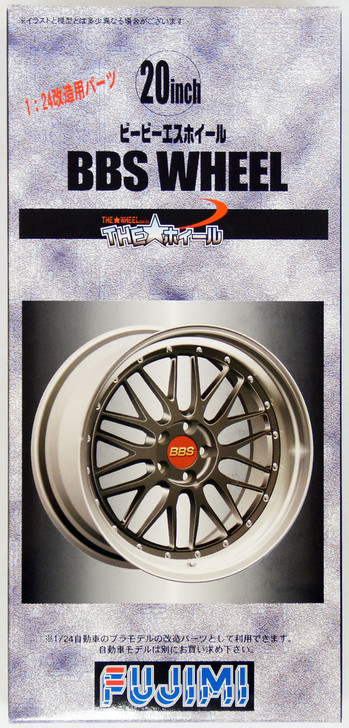 Fujimi TW57 BBS Wheel Wheel & Tire Set 20 inch 1/24 Scale Kit (4968728193267)