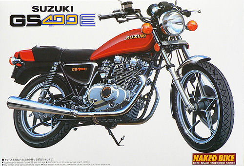 Aoshima Naked Bike 11 42472 Suzuki GS400E 1/12 Scale Kit (4905083042472)