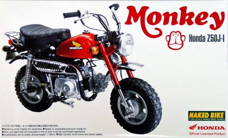 Aoshima Naked Bike 19 48771 Honda Monkey 1978 1/12 Scale Kit