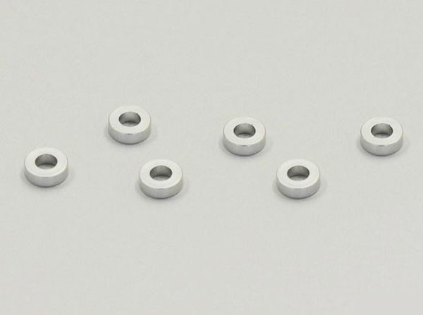 Kyosho W0142S Aluminum Collar (2mm/Silver/6pcs)