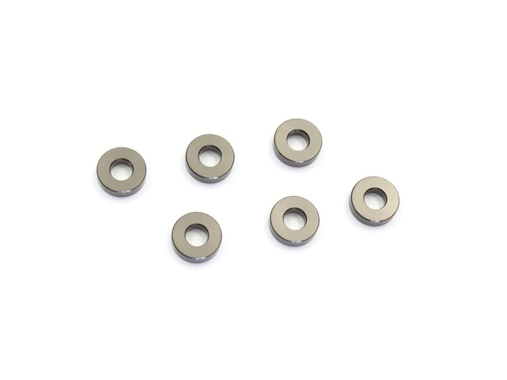 Kyosho W0144GM Aluminum Collar (3x7x2mm/Gunmetal/6pcs)