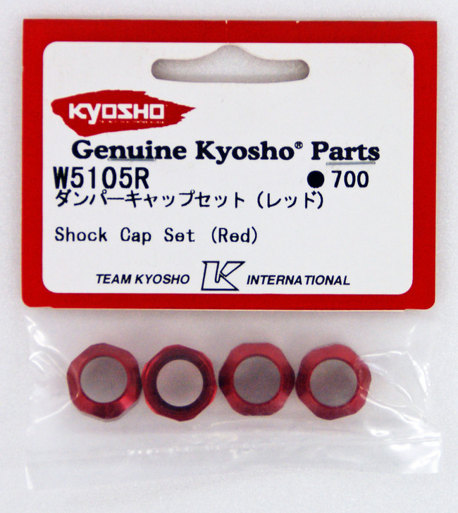 Kyosho W5105R Shock Cap Set (Red)