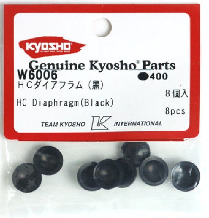 Kyosho W6006 HC Diaphragm (Black/8pcs)