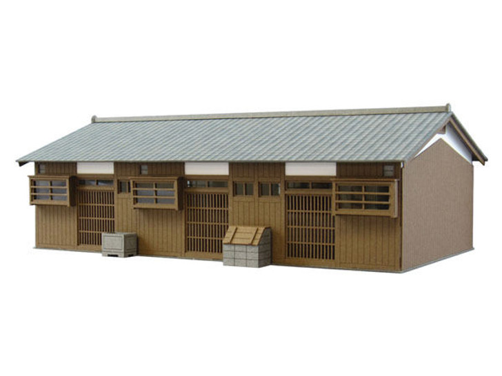 Sankei MK05-19 Japanse Style Terrace House 1/87 HO Scale Paper Kits