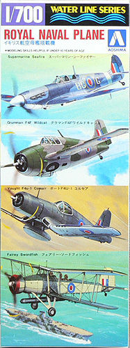 Aoshima Waterline 45879 Royal Naval Plane Set 1/700 Scale Kit (4905083045879)