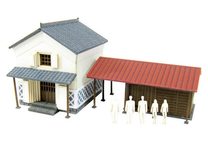 Sankei MP01-142 Japanese Storehouse B 1/220 Z Scale Paper Kits