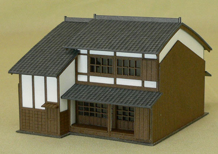 Sankei MP03-07 Japanese Shop B 1/150 N Scale Paper Kits