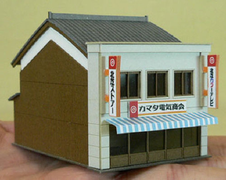 Sankei MP03-09 Billboard Architecture A 1/150 N Scale Paper Kits